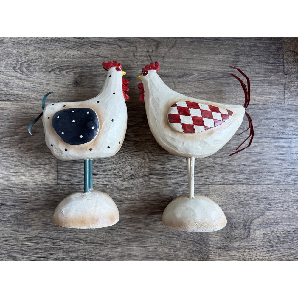 Wooden Rooster Chicken‎ Farm Home Kitchen Decor